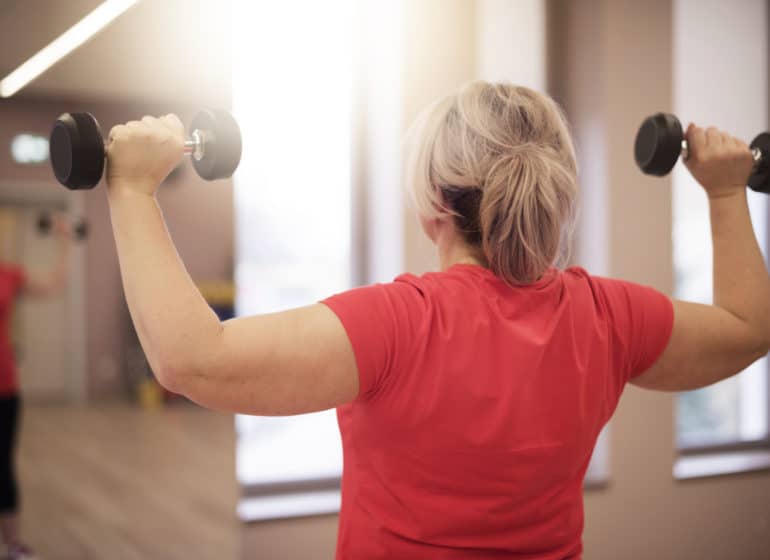 Working on shoulders in this age is important for women