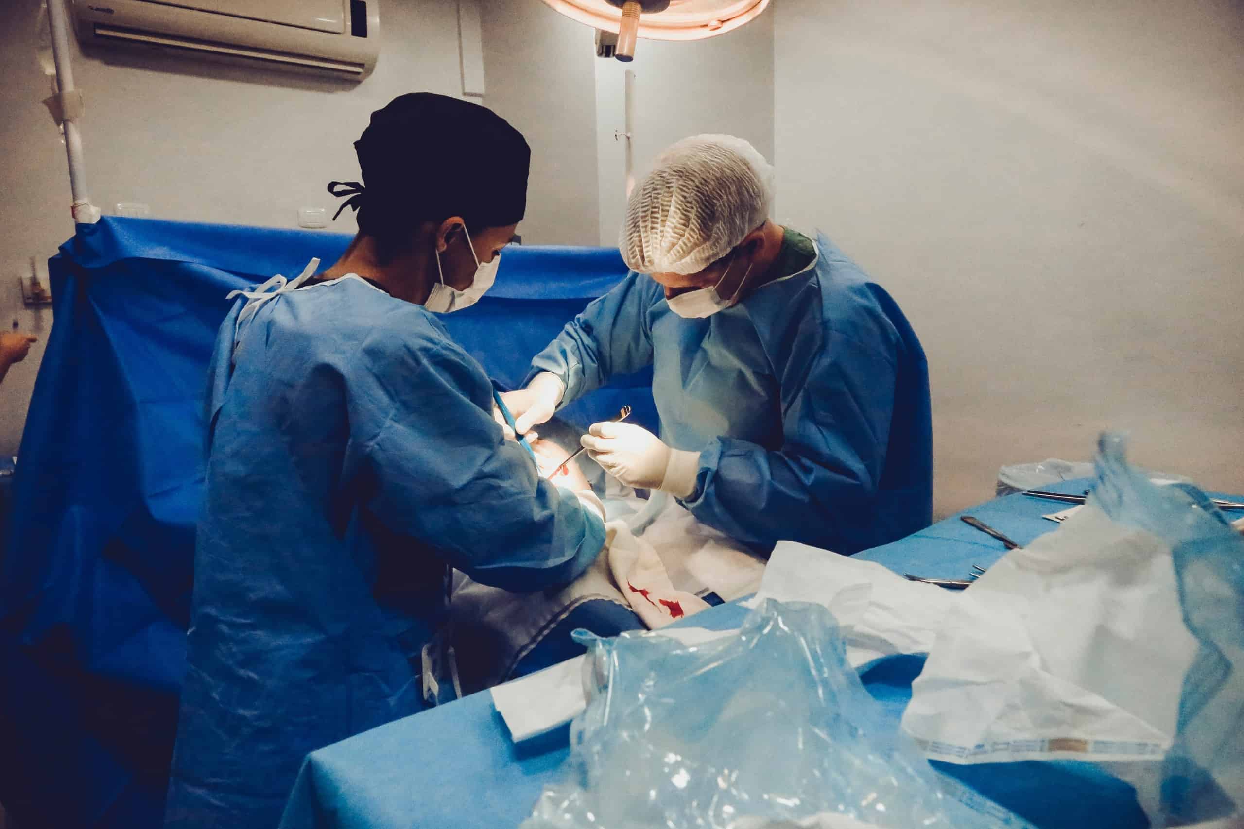 Surgeons working
